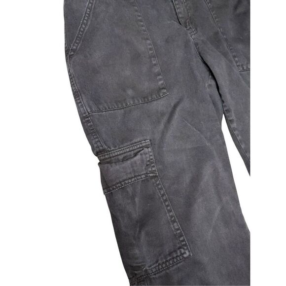 Aeropostale Women’s 10 Low Rise Flare Utility Cargo Pants Black Y2K - Picture 2 of 7